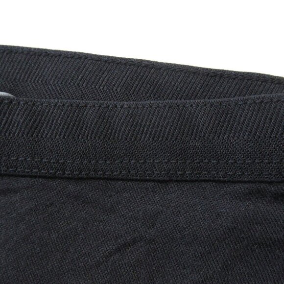 NWT Vince Wrap Seamed Midi in Black Angora Jersey Pull-on Skirt M $295 - Picture 3 of 4